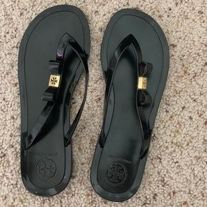 Tory Burch Black Flip Flops